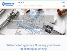 Tablet Screenshot of legendaryplumbing.net